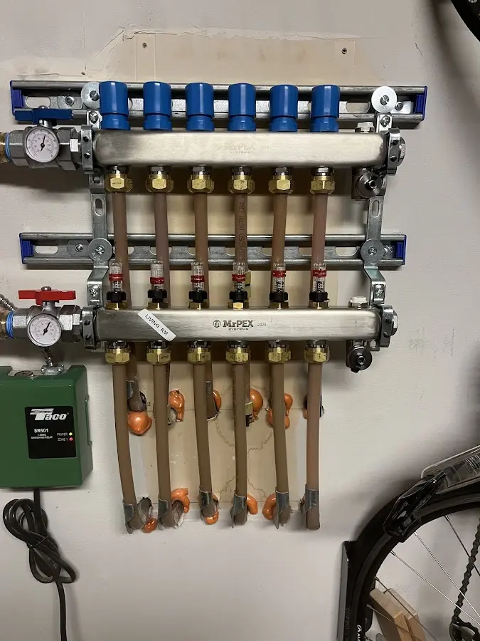 Plumber performing Gas Leak Detection at a residential property in Newark