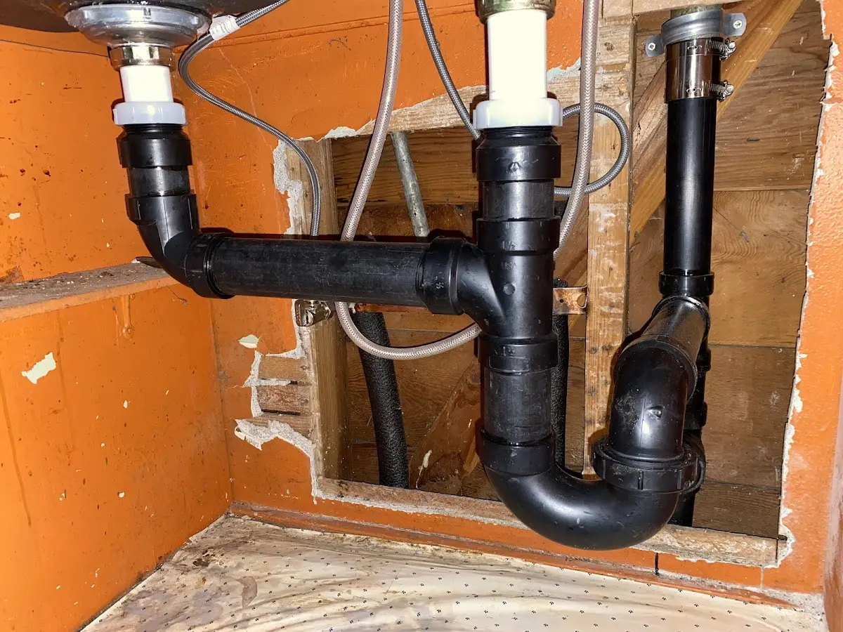 Professional Repiping Services equipment and tools on the job in Newark